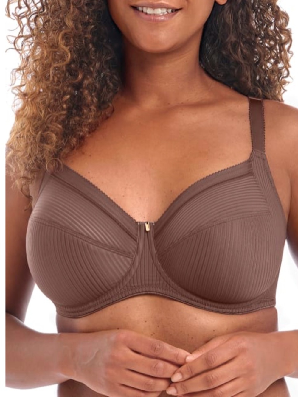 Fantasie Womens Fusion Side Support Bra - Brown Polyamide